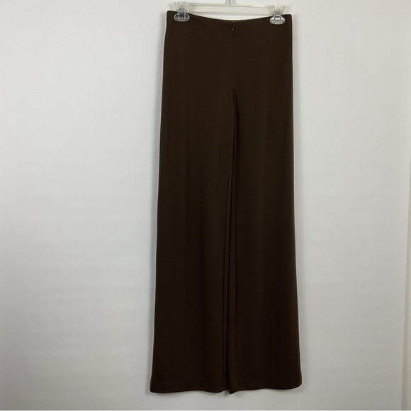 Joseph Ribkoff Brown Zip Front Knit Stretch Trouser Pants Size 6‎ - Picture 1 of 8